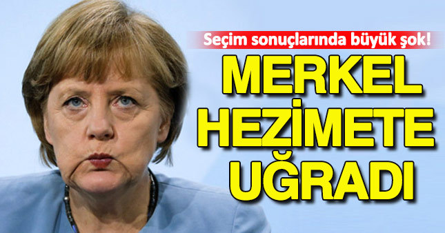 Merkel'in partisi oy kaybetti