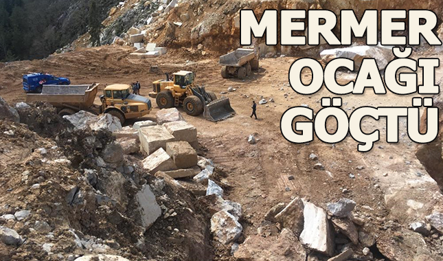 Mermer ocağı göçtü: 2 ölü