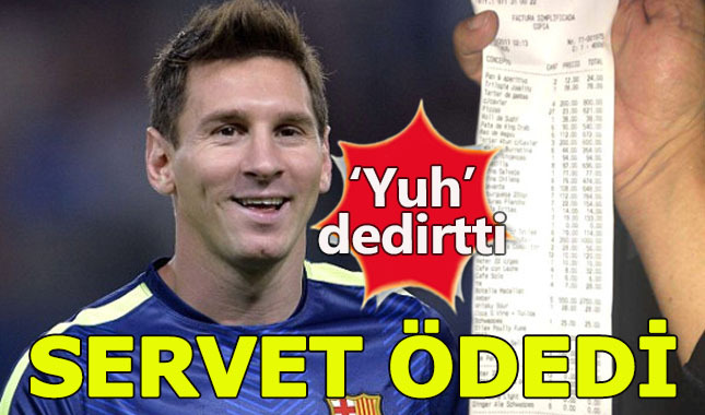 Messi, İbiza'da 141 bin TL hesap ödedi