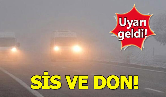 Meteoroloji, Marmara Bölgesi için sis ve buzlanma uyarısında bulundu