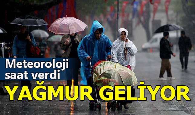 Meteoroloji yağmur için saat verdi (İstanbul hava durumu)