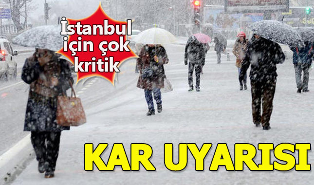 Meteorolojiden İstanbul'a kar yağışı uyarısı