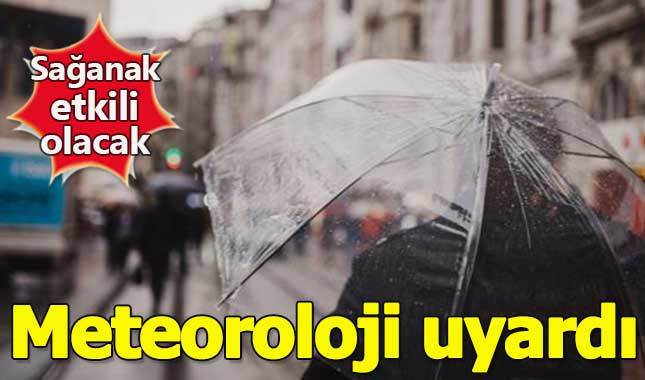 Meteorolojiden sağanak yağmur uyarısı