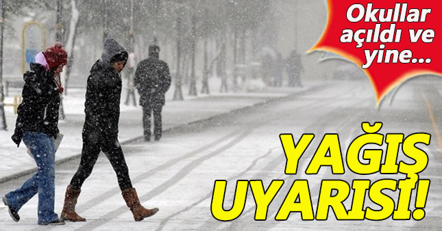 Meteorolojiden uyarı geldi!