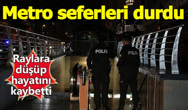 Metro seferleri durduruldu