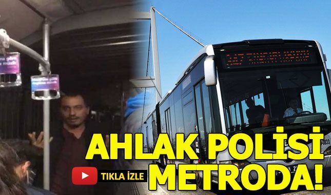 Metrobüste öpüşme kargaşası!