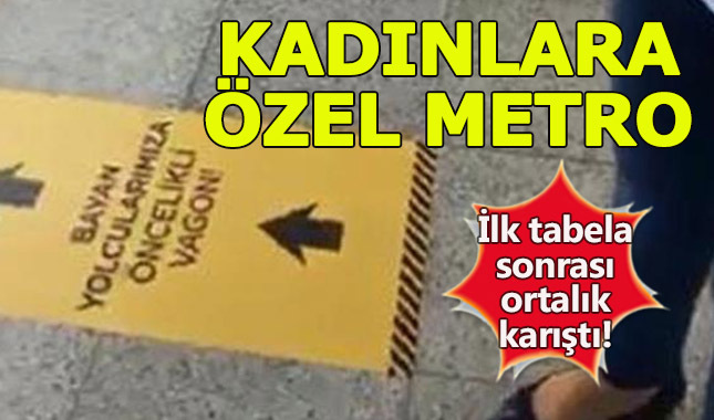 Metroda 'kadınlara özel vagon' uygulamasına CHP'den tepki