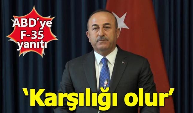 Mevlüt Çavuşoğlu'ndan ABD'ye F-35 yanıtı