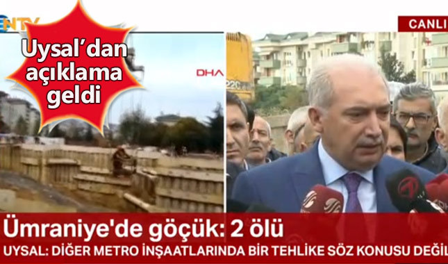 Mevlüt Uysal'dan Ümraniye'deki Göçük'le ilgili açıklama