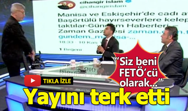 Milletvekili Akit TV'de canlı yayını terk etti