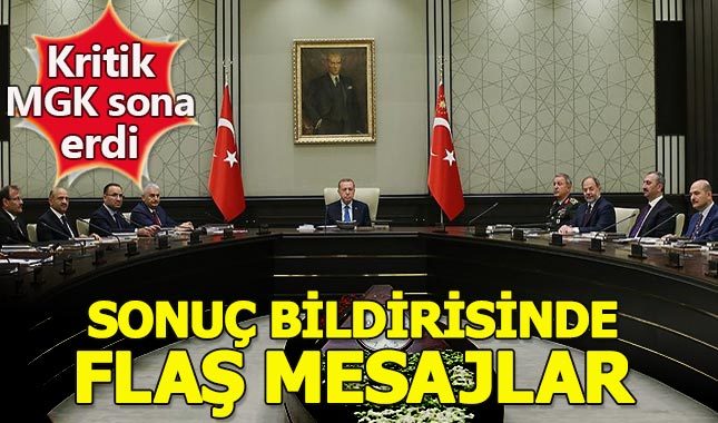 Milli Güvenlik Kurulu sonuç bildirisinde flaş mesajlar