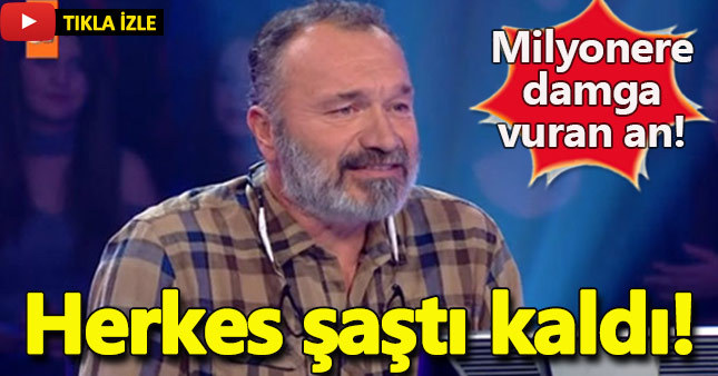 Milyonere damga vuran an