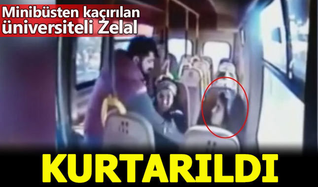 Minibüsten kaçırılan üniversiteli genç kız kurtarıldı
