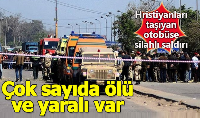 Mısır'da Hristiyanları taşıyan otobüse silahlı saldırı: 7 ölü, 14 yaralı