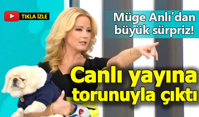 Müge Anlı canlı yayına torunuyla çıktı