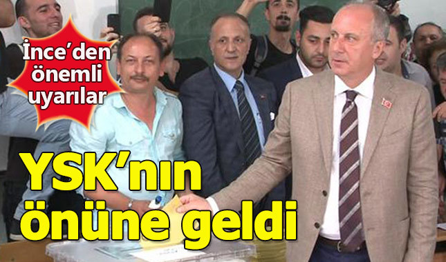 Muharrem İnce, YSK'nın önünde konuştu