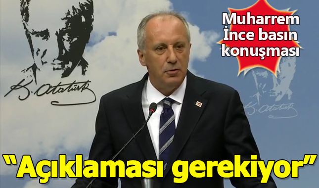 Muharrem İnce canlı yayında basın açıklaması yaptı!