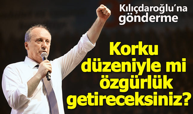Muharrem İnce'den kurultay sonrası Kılıçdaroğlu'na gönderme