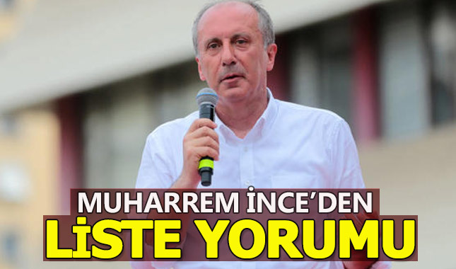 Muharrem İnce'den milletvekili listesi açıklaması