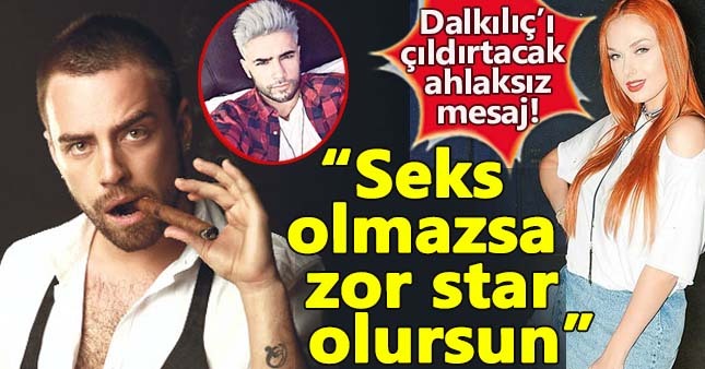 Murat Dalkılıç'ın dansçısından ahlaksız mesajlar