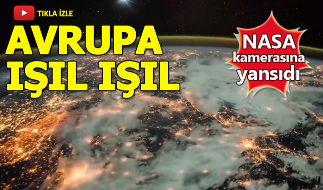 NASA kameralarına yansıyan ışıl ışıl Avrupa