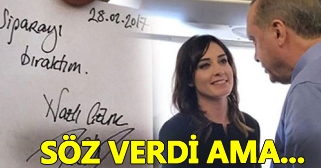Nazlı Çelik, Erdoğan'a sigara sözü verdi kendini zora soktu