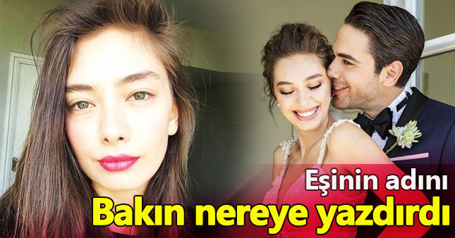 Neslihan Atagül'den eşine özel marjinal dövme