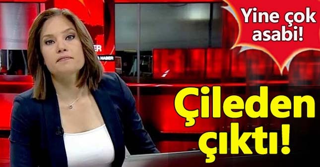 Nevşin Mengü, haber metnini okuyamayınca deliye döndü!