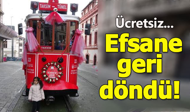 Nostaljik tramvay İstiklal'de seferlerine yeniden başladı