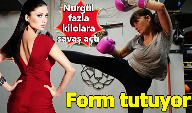 Nurgül Yeşilçay yaza hazırlanırken dövüşüyor!