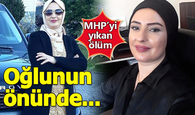 Oğlunun gözleri önünde eşini vurdu