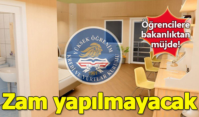 Öğrencilere son dakika müjdesi! KYK yurtlarına bu yıl zam yapılacak mı?