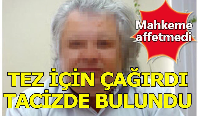 Öğrencisine cinsel saldırıda bulunan doçente tutuklama