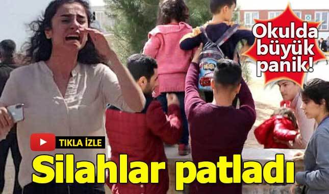 Okul etkinliğinde öğrenciler iki ateş arasında kaldı!