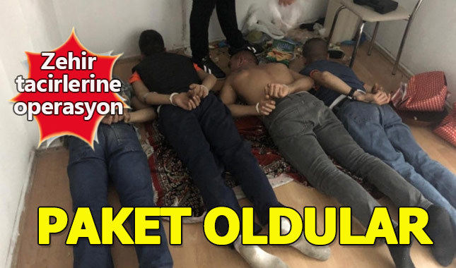 Okul önlerini mesken tutan torbacı çetesi yakalandı