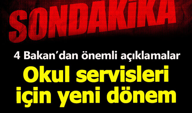 Okul servisleri için yeni önlemler alındı - Okul servislerinde neler değişecek?