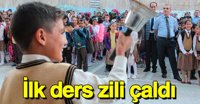 Okullarda ilk ders zili çaldı