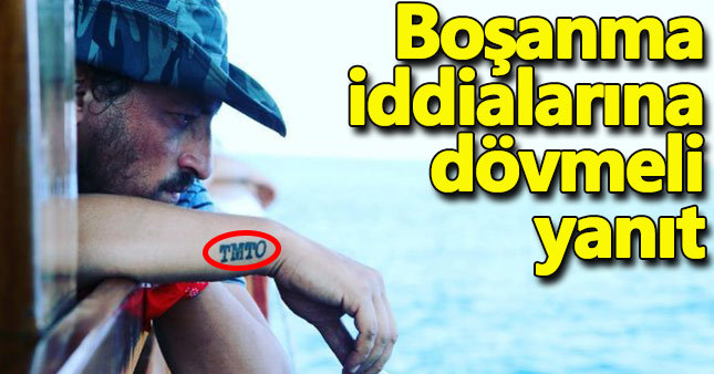 Onur Saylak'tan boşanma iddialarına dövmeli yanıt