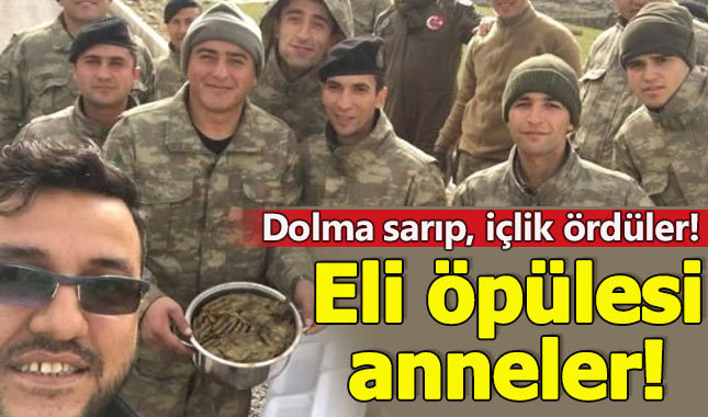 Operasyondaki Mehmetçik'e Hataylı kadınlardan dolmalı destek!