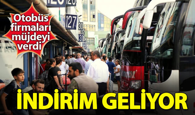 Otobüs firmaları bilet fiyatlarında indirim yapacak