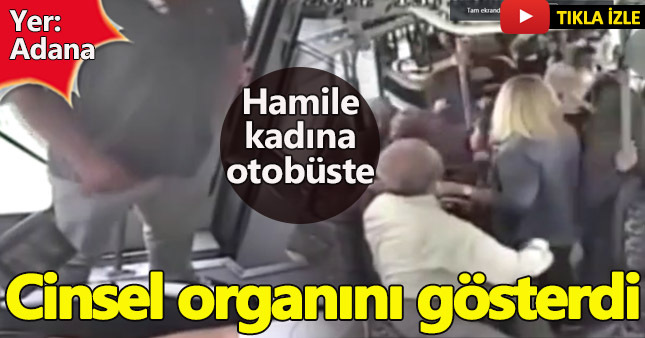 Otobüste bebekli kadına çükünü gösteren sapığa ceza