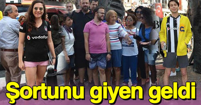 Otobüsteki tekmeli saldırıya "şortlu" protesto
