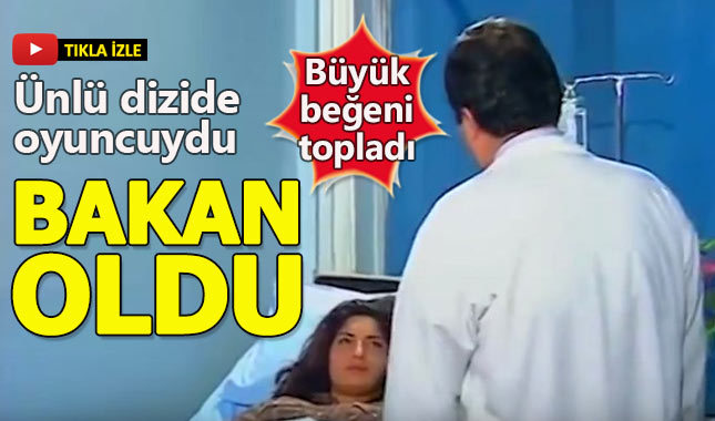 Yıllar önce oyuncuydu, bakan oldu