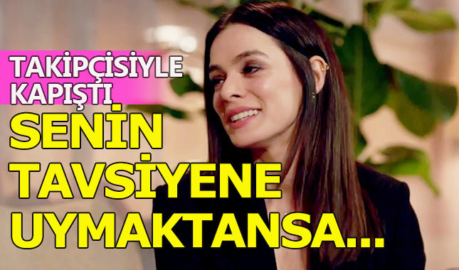Özge Özpirinçci, takipçisiyle fena kapıştı