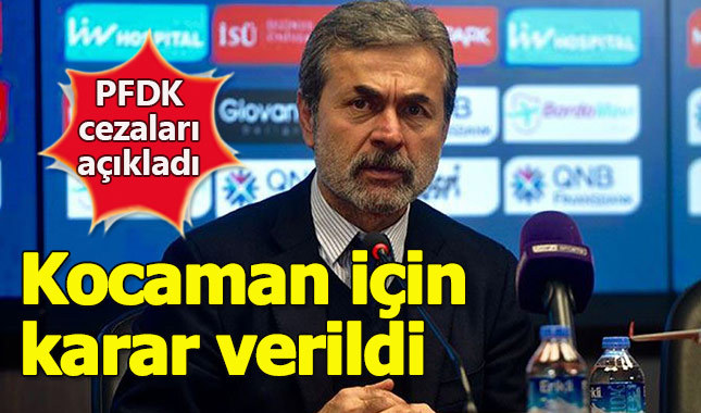 PFDK Aykut Kocaman kararını açıkladı