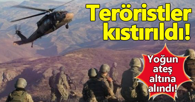 PKK'lı teröristler köşeye sıkıştırıldı