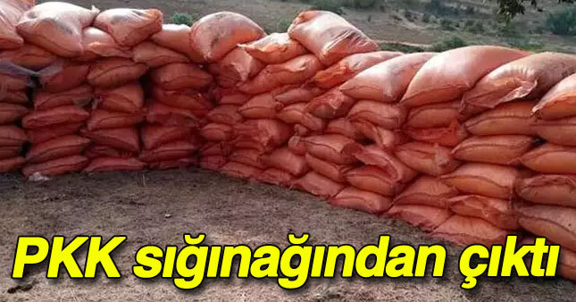 PKK'ya ait sığınakta 7 ton patlayıcı...