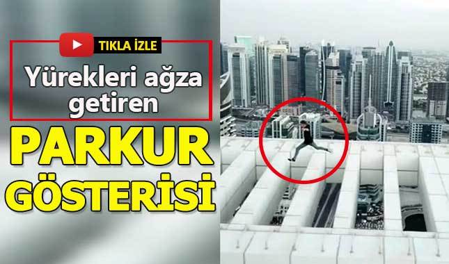 Parkur sporcusu David Nelmes'ten kokutan gösteri!