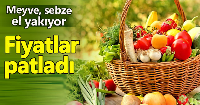 Pazarda meyve sebze fiyatları fırladı