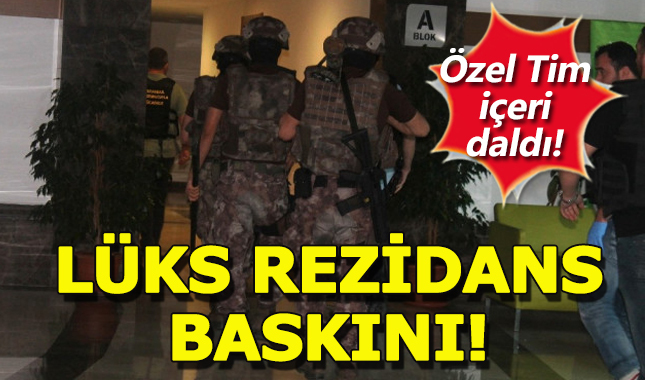Pendik'te lüks rezidansa uyuşturucu operasyonu
